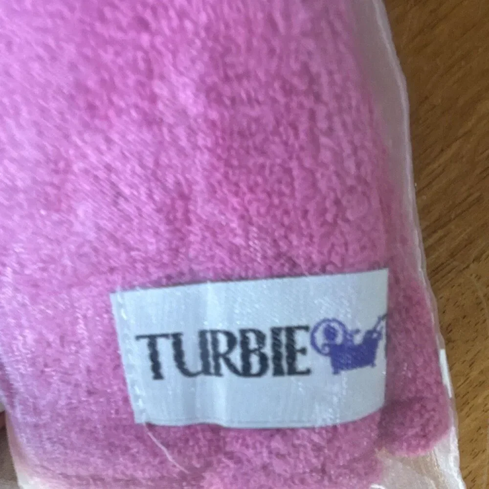 Turbie Twist Super Absorbent 100% Cotton Hair Towel, Pink One Size